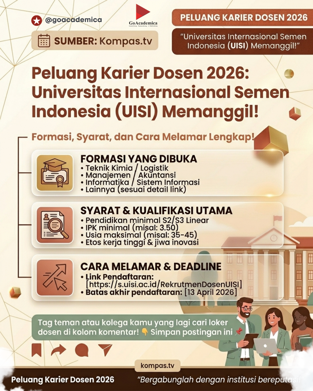 Peluang Karier Dosen 2026 Dibuka!