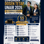 LOWONGAN DOSEN TETAP UNAIR 2026 RESMI DIBUKA!