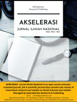 Akselerasi: Jurnal Ilmiah Nasional